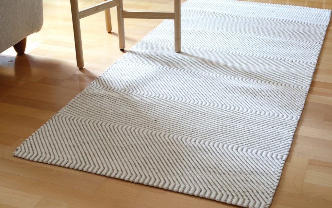 Linen lined twill rug