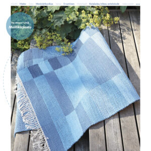 Kolme raitaa 3731b Sininen sävymatto