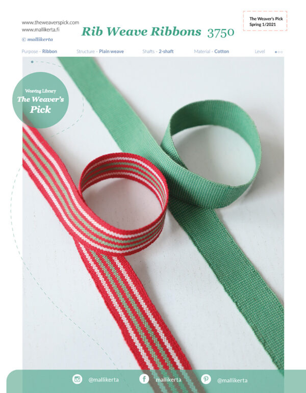 Rib Weave Ribbons 3750